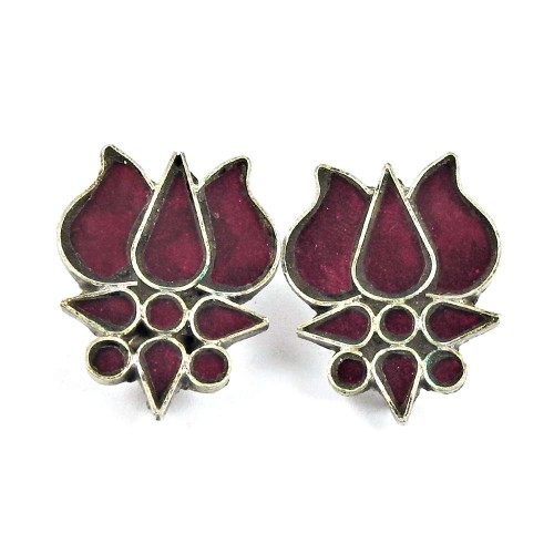 925 Sterling Silver Jewellery Traditional Inlay Drop Earrings Supplier