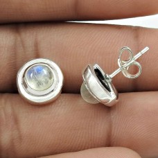 Moonstone Gemstone HANDMADE Jewelry 925 Sterling Silver Earrings E44