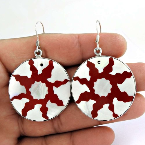 Mystic Princess! 925 Sterling Silver Shell Earrings Manufacturer