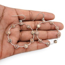 925 Sterling Fine Silver Jewelry Rhodochrosite Gemstone Earrings G42