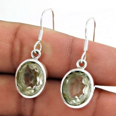 925 Sterling Silver Antique Jewellery Traditional Crystal Gemstone Earrings