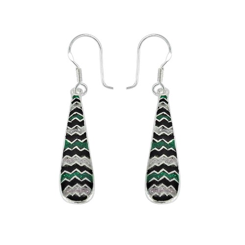Lively Inlay 925 Sterling Silver Earrings Exporter