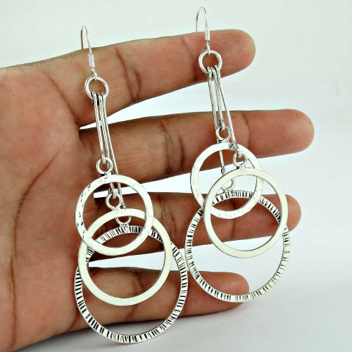 Beautiful Design!! 925 Sterling Silver Earrings Supplier