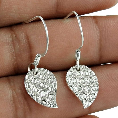925 Sterling Silver Jewellery Leaf Silver Earrings Wholesaler