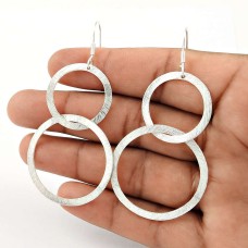 Big Natural Top 925 Sterling Silver Earrings Fabricant