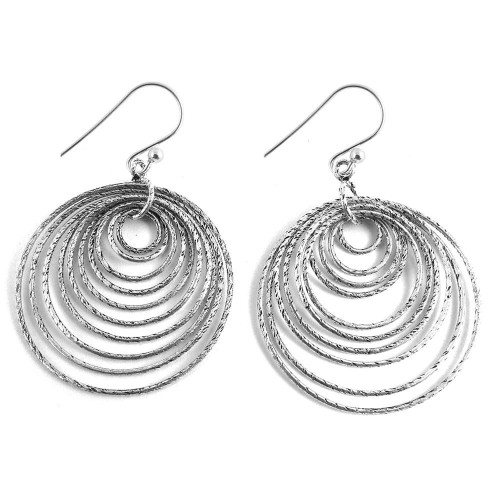 Round and Round !! 925 Sterling Silver Earrings Wholesaling