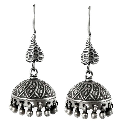 Kashmiri Jhumki! 925 Sterling Silver Jhumka Earrings Exporter