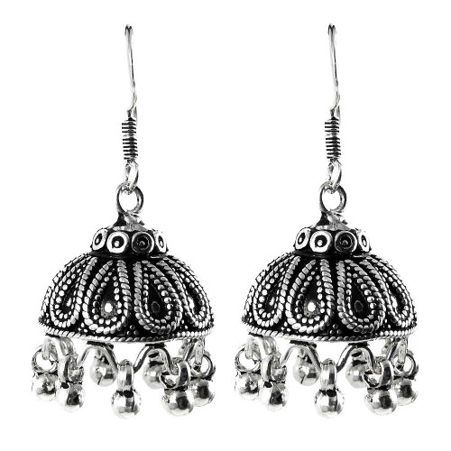 Fantastic Quality Of! 925 Sterling Silver Jhumka Earrings Supplier India