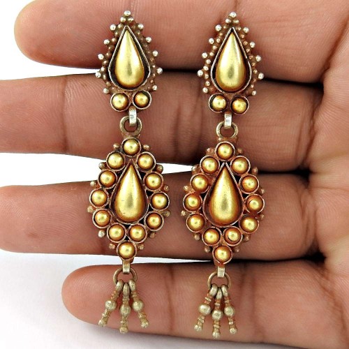 Good-Looking Gold Plated 925 Sterling Silver Earrings