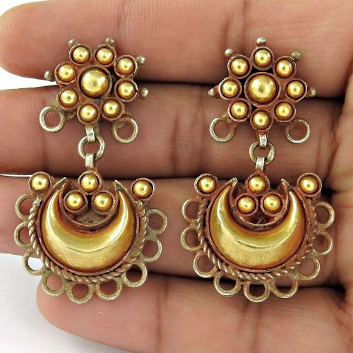 Seemly Gold Plated 925 Sterling Silver Earrings