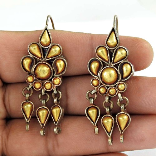 Classic Gold Plated 925 Sterling Silver Earrings