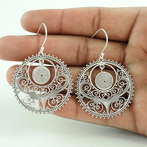 Perfect 925 Sterling Silver Earring Jewellery Wholesaling