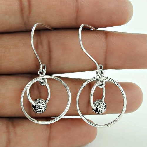 Possessing Good Fortune 925 Sterling Silver Indian Earring Jewellery
