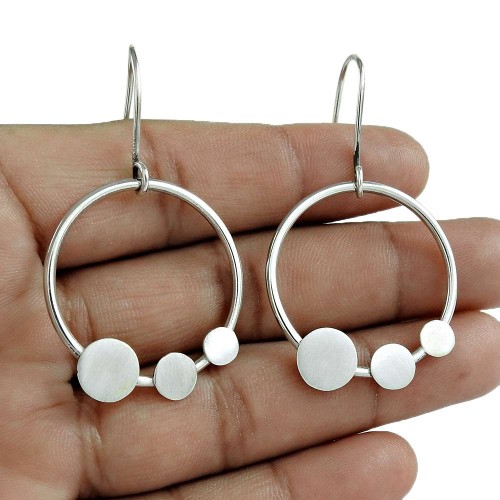 Good-Looking 925 Sterling Silver Earring Antique Jewelry