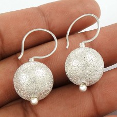 925 Sterling Silver Jewellery Charming Silver Ball Earrings Manufacturer India