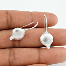 925 Sterling Silver Antique Jewellery High Polish Silver Earrings Manufacturer India