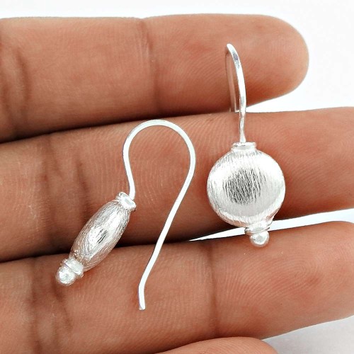 Sterling Silver Jewellery High Polish Silver Earrings Wholesaler India
