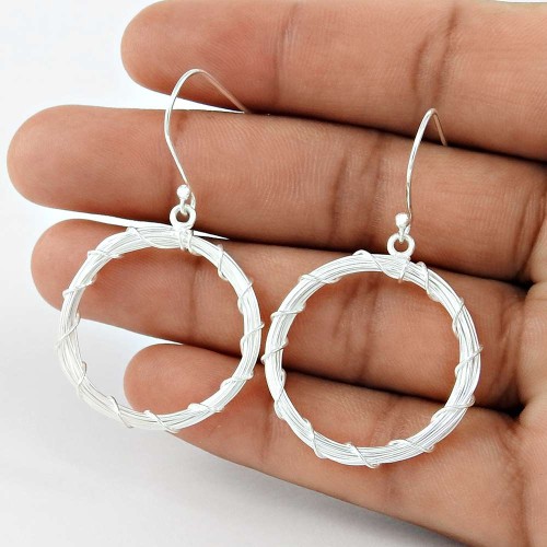 Sterling Silver Jewellery Traditional Silver Earrings Wholesaler India