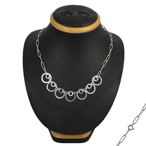 Precious 925 Sterling Silver Necklace Jewellery