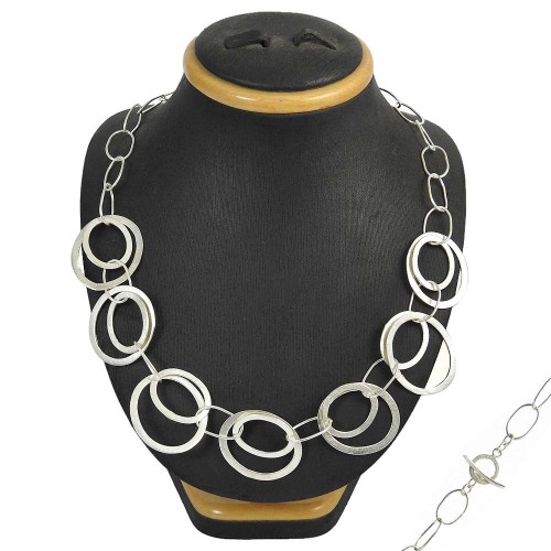Pretty 925 Sterling Silver Necklace Jewellery Wholesale Price