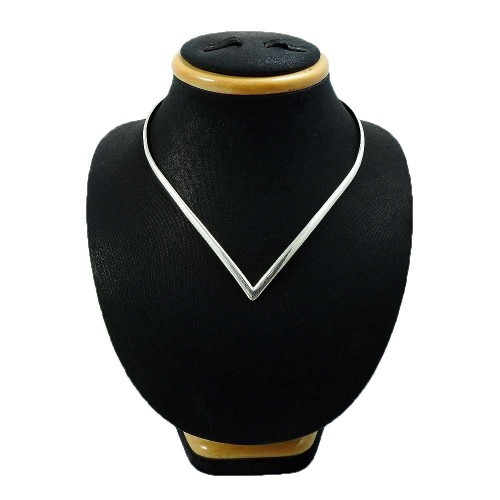 Indian HANDMADE Jewelry 925 Solid Sterling Silver Necklace E10