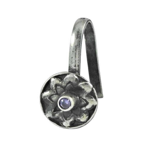sterling silver jewelry Trendy Amethyst Nose Pin Fabricante
