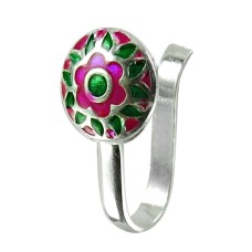 925 Sterling Silver Jewellery Trendy Inlay Nose Pin