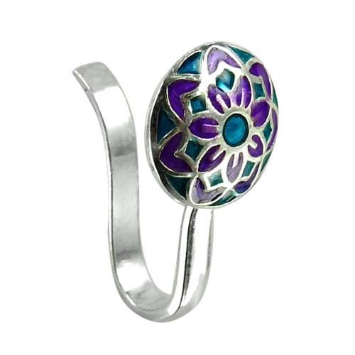Sightly Sterling Silver Inlay Nose Pin Indian Sterling Silver Jewellery Manufacturer