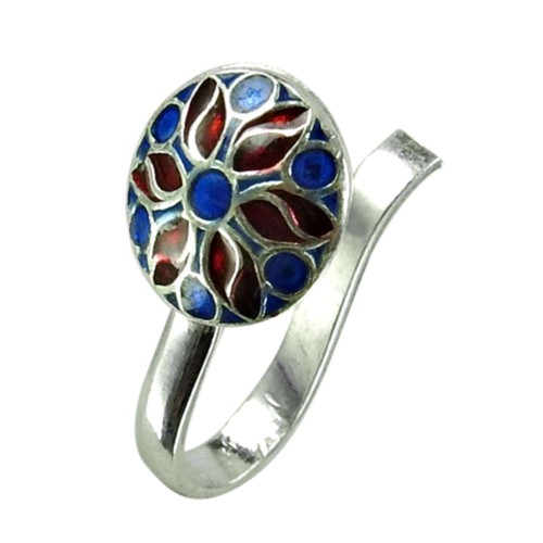 Charming Sterling Silver Inlay Nose Pin Handmade Sterling Silver Vintage Jewellery