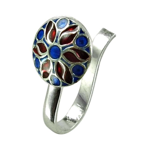 Classic Inlay Nose Pin 925 Sterling Silver Jewellery Supplier