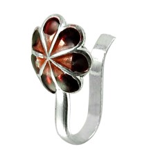 Trendy Sterling Silver Inlay Nose Pin Handmade 925 Sterling Silver Jewellery