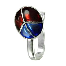 Sightly Sterling Silver Inlay Nose Pin Indian Sterling Silver Jewellery
