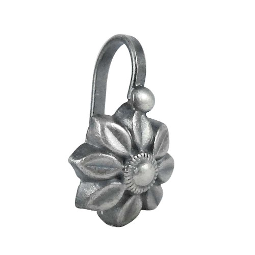 Stylish Design 925 Sterling Silver Handmade Flower Design Nose Pin Jewelry