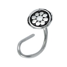 indian silver jewelry High Polish sterling silver Nose Pin
