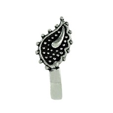 Scenic Oxidized 925 Sterling Silver Nose Pin Handmade Jewellery