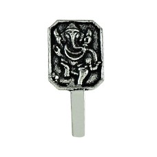 Stunning Oxidized 925 Sterling Silver Nose Pin Lord Ganesha Jewellery
