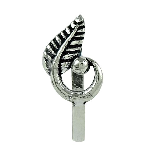 Handy 925 Sterling Silver Leaf Nose Pin Ethnic Jewellery