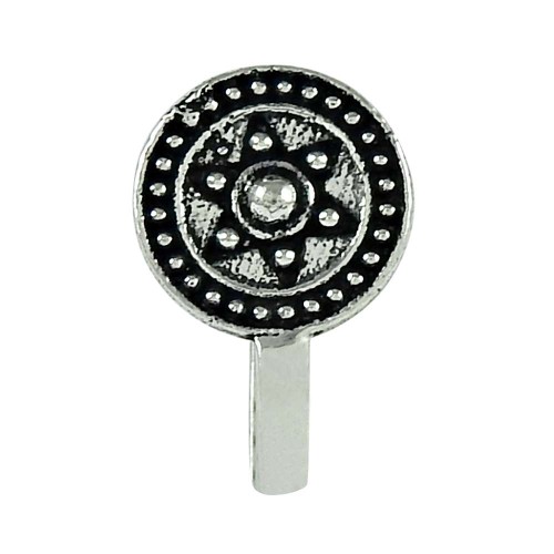 Daily Wear Oxidized 925 Sterling Silver Nose Pin Handmade Jewellery