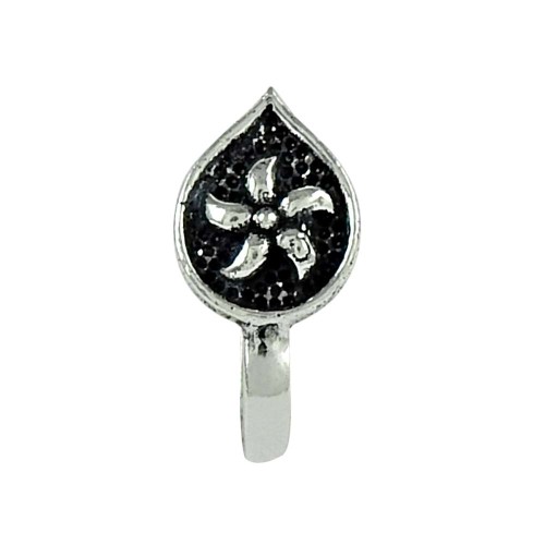 Fashion Oxidized 925 Sterling Silver Nose Pin Antique Indian Jewellery
