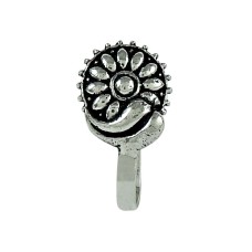 Party Wear 925 Sterling Silver Nose Pin Ethnic Indian Jewellery