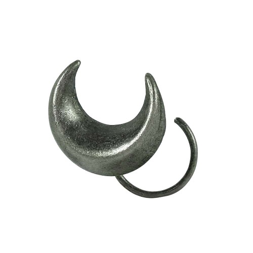 925 Sterling Silver Moon Style Nose Pin Ethnic Jewellery
