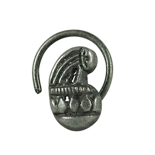Oxidized 925 Sterling Silver Nose Pin Indian Traditional Jewellery