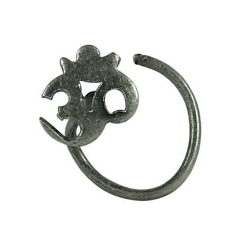 Beautiful Oxidized 925 Sterling Silver Om Nose Pin Jewellery
