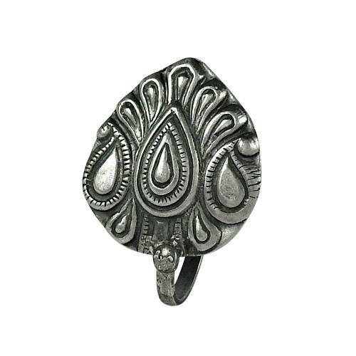 Good-Looking 925 Sterling Silver Antique Nose Pin Jewellery
