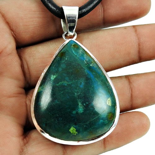 Royalty!! 925 Sterling Silver Azurite Pendant