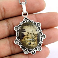 925 sterling silver fashion Jewellery Charming Septarian Gemstone Pendant