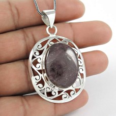 925 sterling silver fashion Jewellery Charming Star Ruby Gemstone Pendant