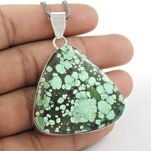 Summer Stock!! 925 Sterling Silver Turquoise Pendant