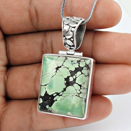 My Sweet!! 925 Sterling Silver Turquoise Pendant