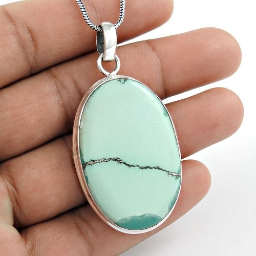 My Sweet 925 Sterling Silver Turquoise Pendant